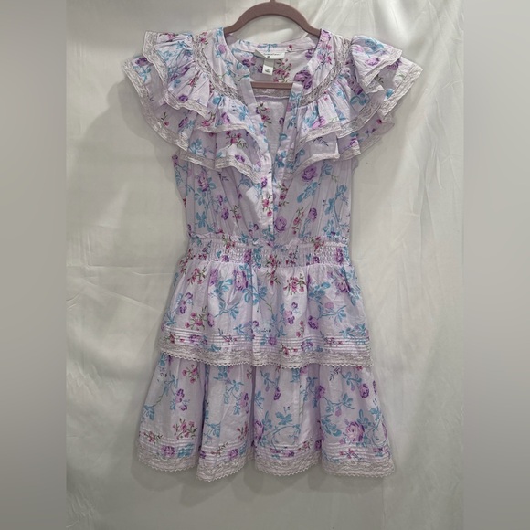 LoveShackFancy Dresses & Skirts - LoveShackFancy for Target Lavender and Blue Floral Ruffle Dress size XS